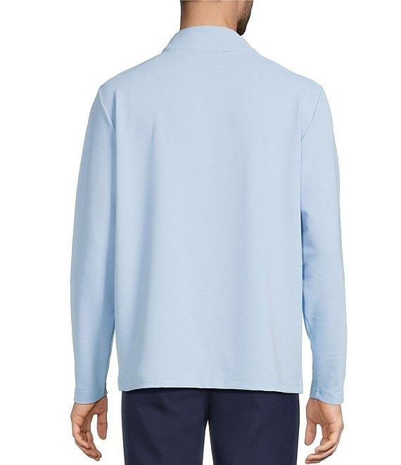 Roundtree & Yorke Big & Tall Performance Long Sleeve Performance Solid Quarter Zip Pullover Product Image