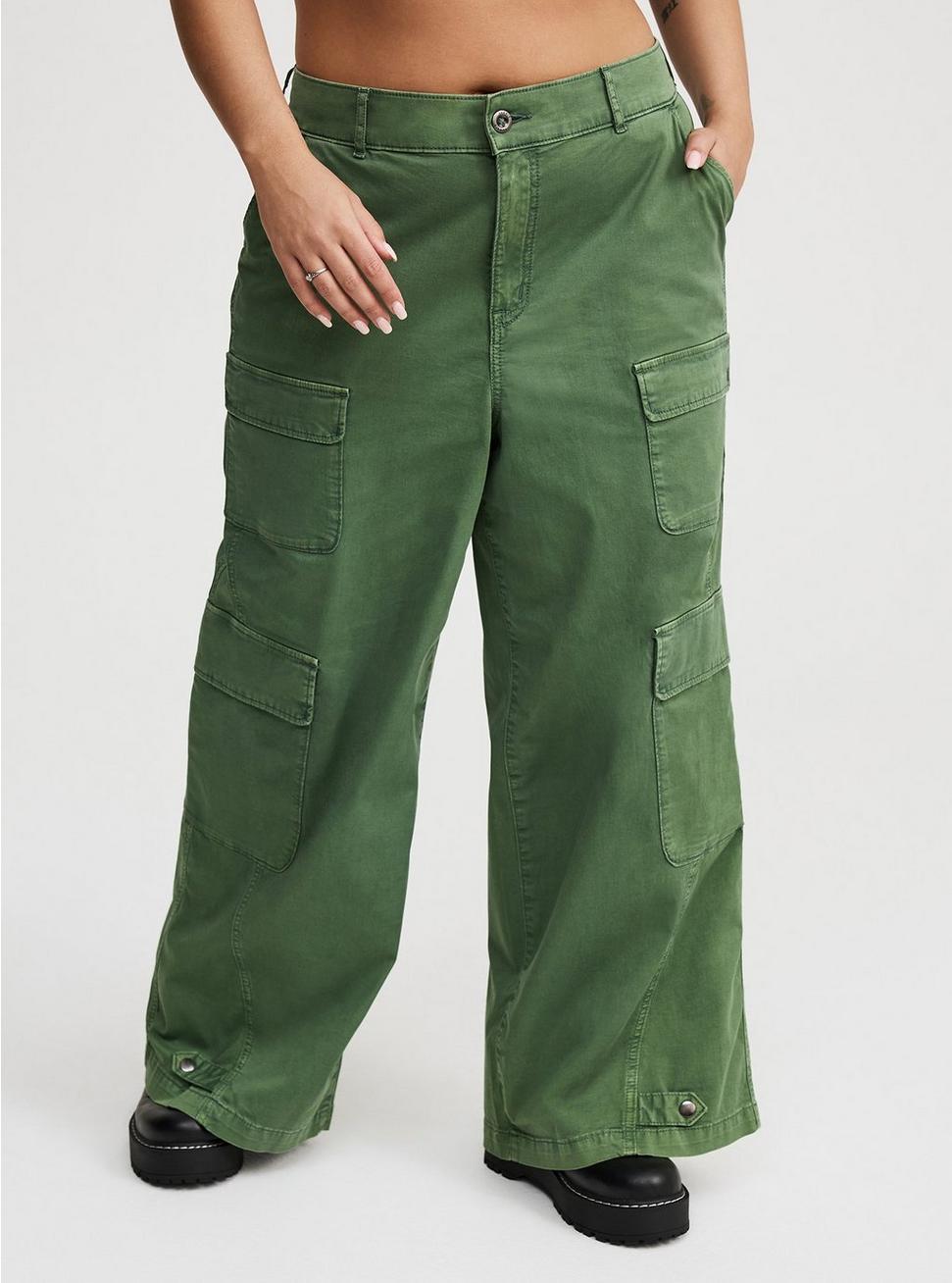 High Rise Baggy Cargo Wide Leg Pant Product Image