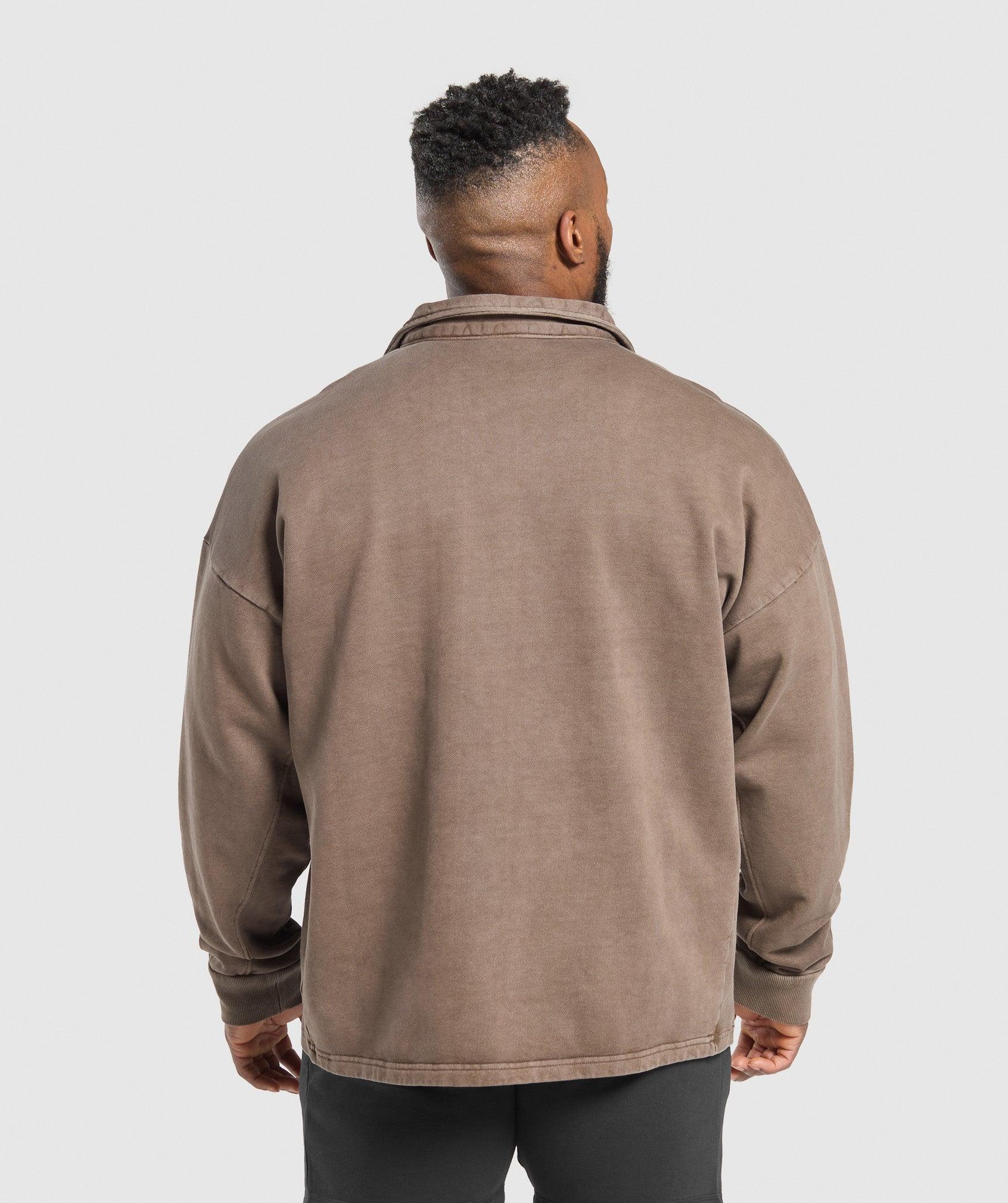 Gymshark Premium Legacy Pullover - Soft Brown Male Product Image