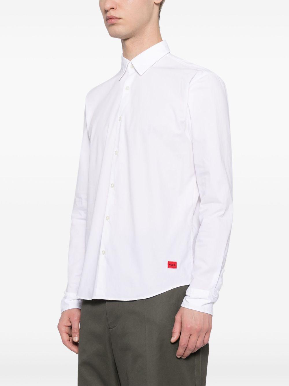 logo-embroidered cotton shirt Product Image