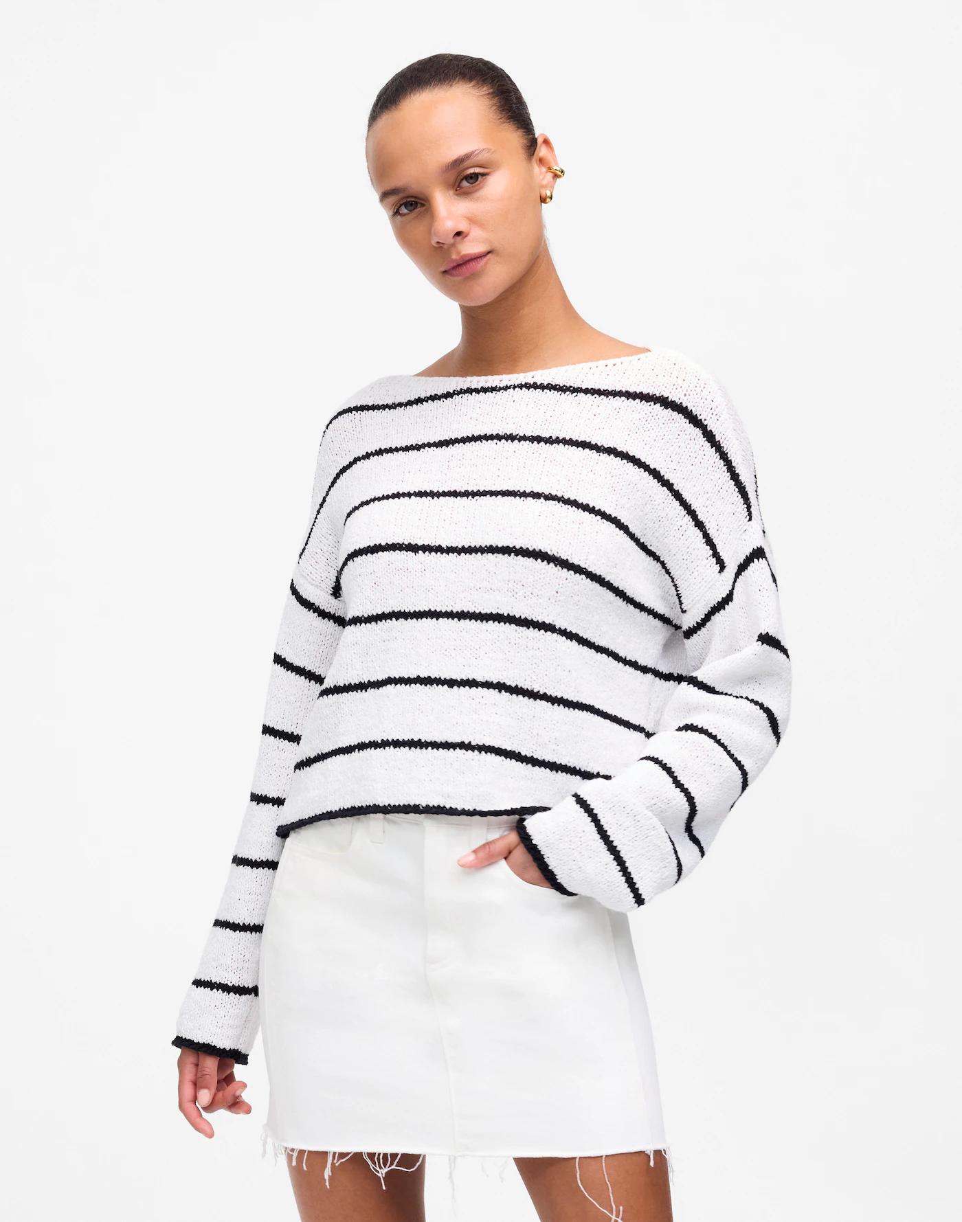 Boatneck Pullover Sweater Product Image