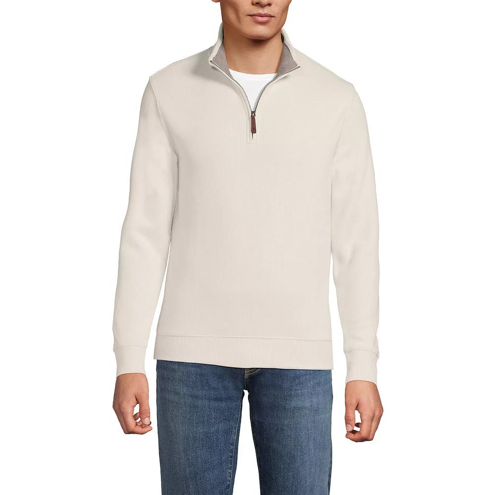 Big & Tall Lands' End Bedford Classic-Fit Ribbed Quarter-Zip Sweater, Men's,  Product Image