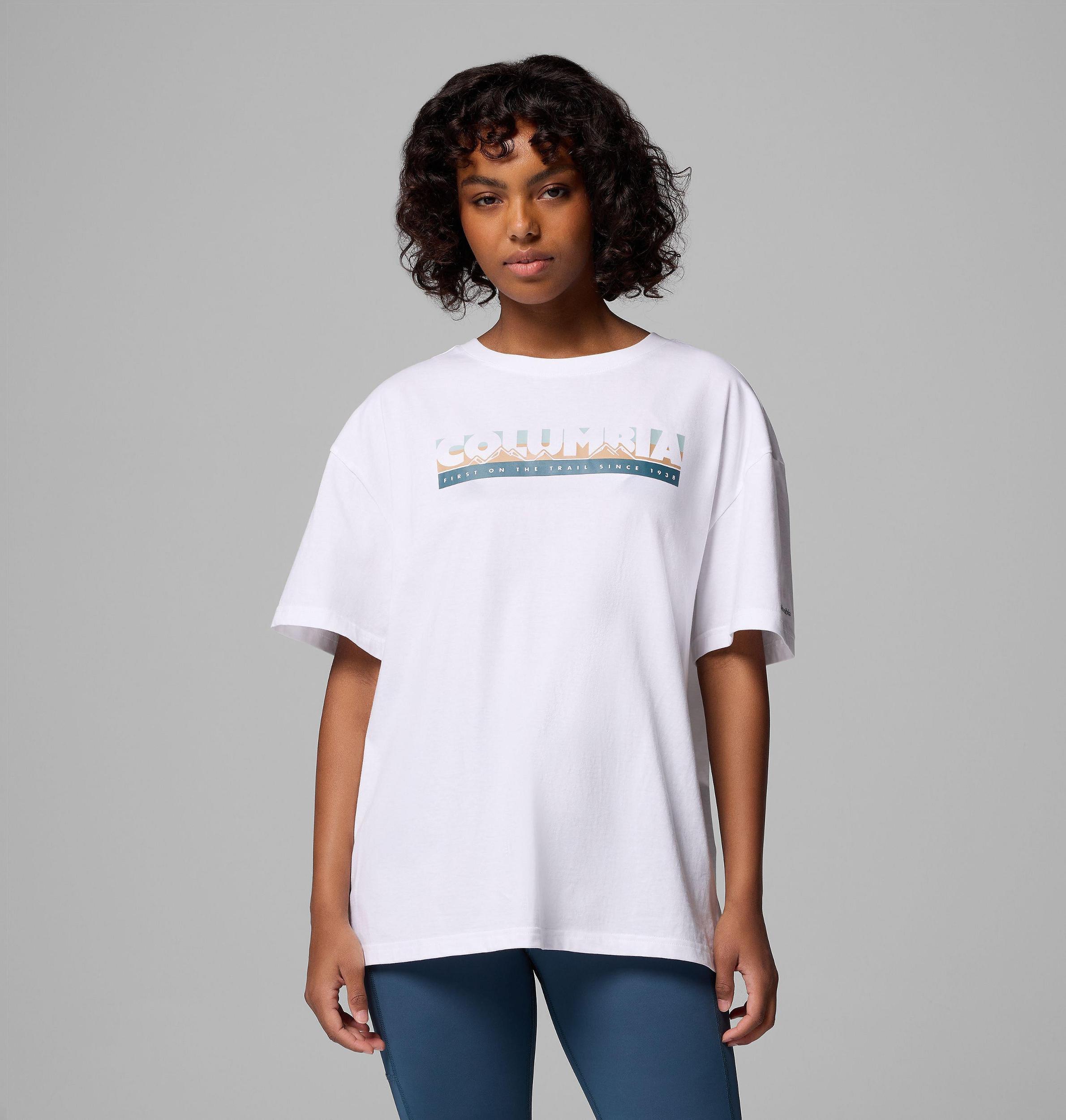 Columbia Womens Rolling Bend Graphic Oversized T-Shirt- Product Image