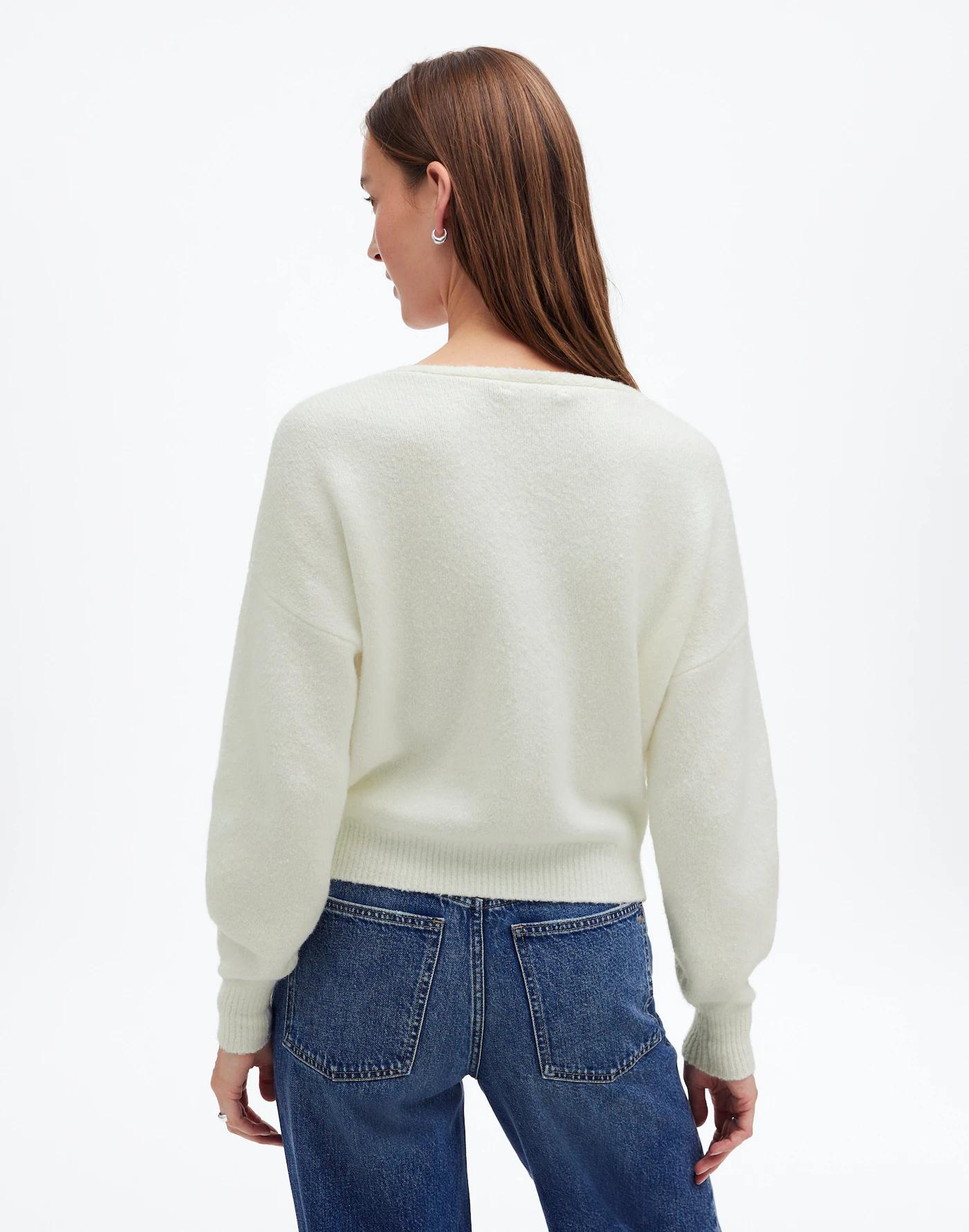 Wedged V-Neck Sweater Product Image