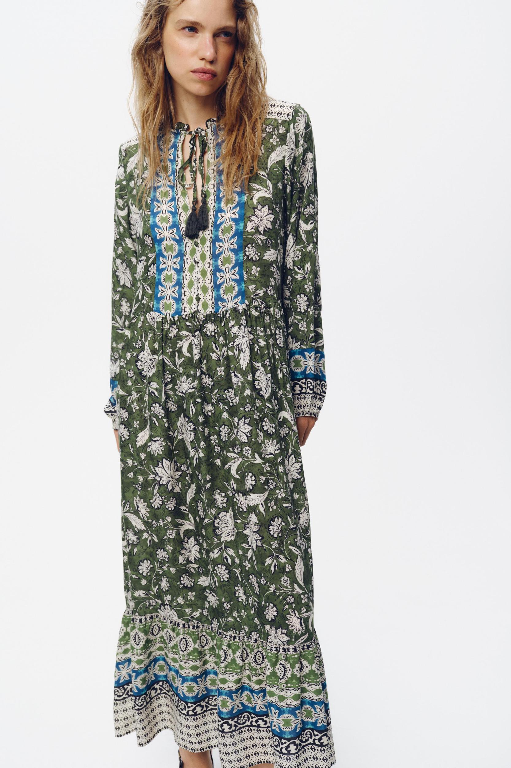 PRINTED MIDI DRESS Product Image