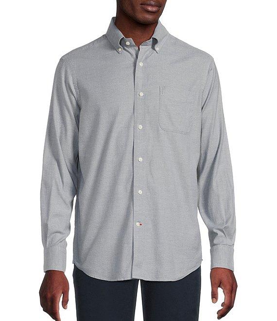 Cremieux Blue Label Lightweight Solid Oxford Long Sleeve Woven Shirt Product Image