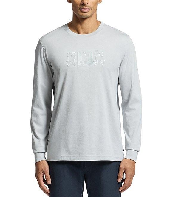 Psycho Bunny Genoa Embroidered Graphic Long Sleeve T-Shirt Product Image