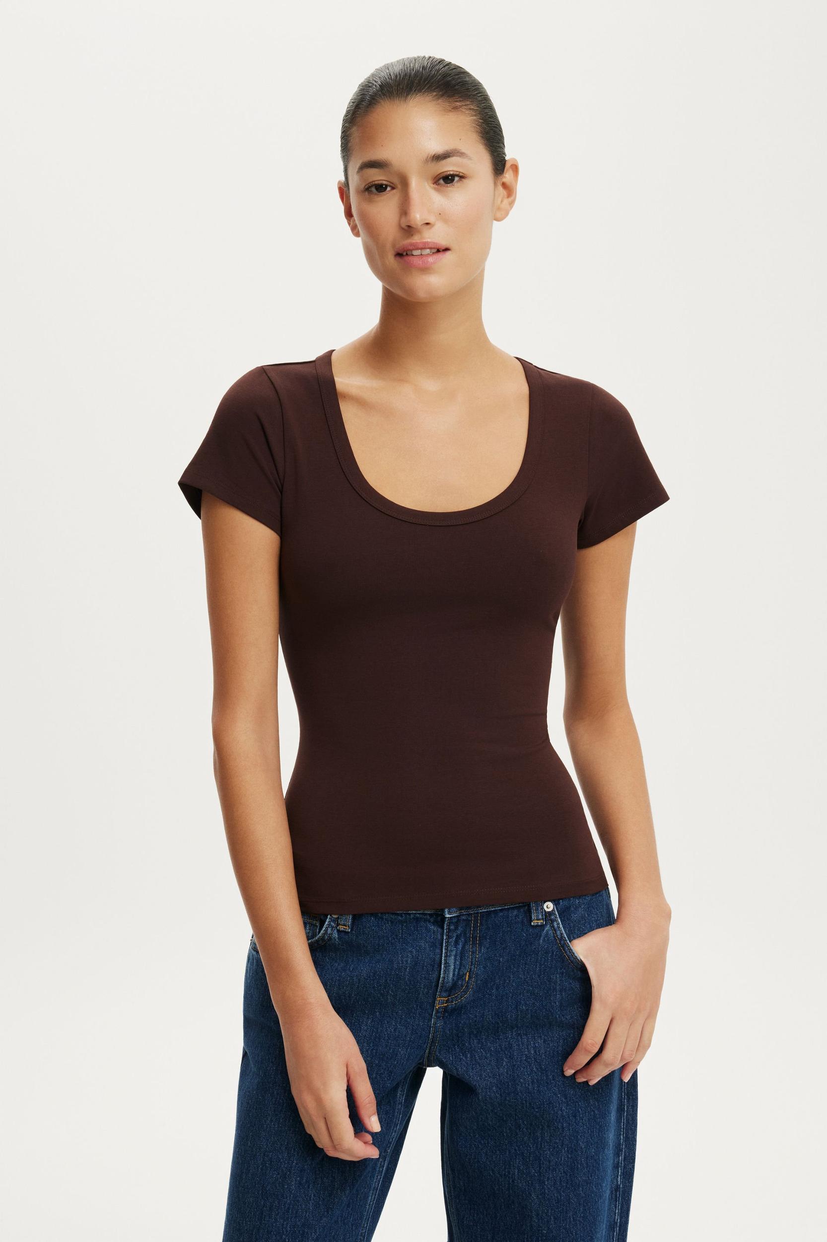 Everyday Smooth Scoop Neck Tee Product Image