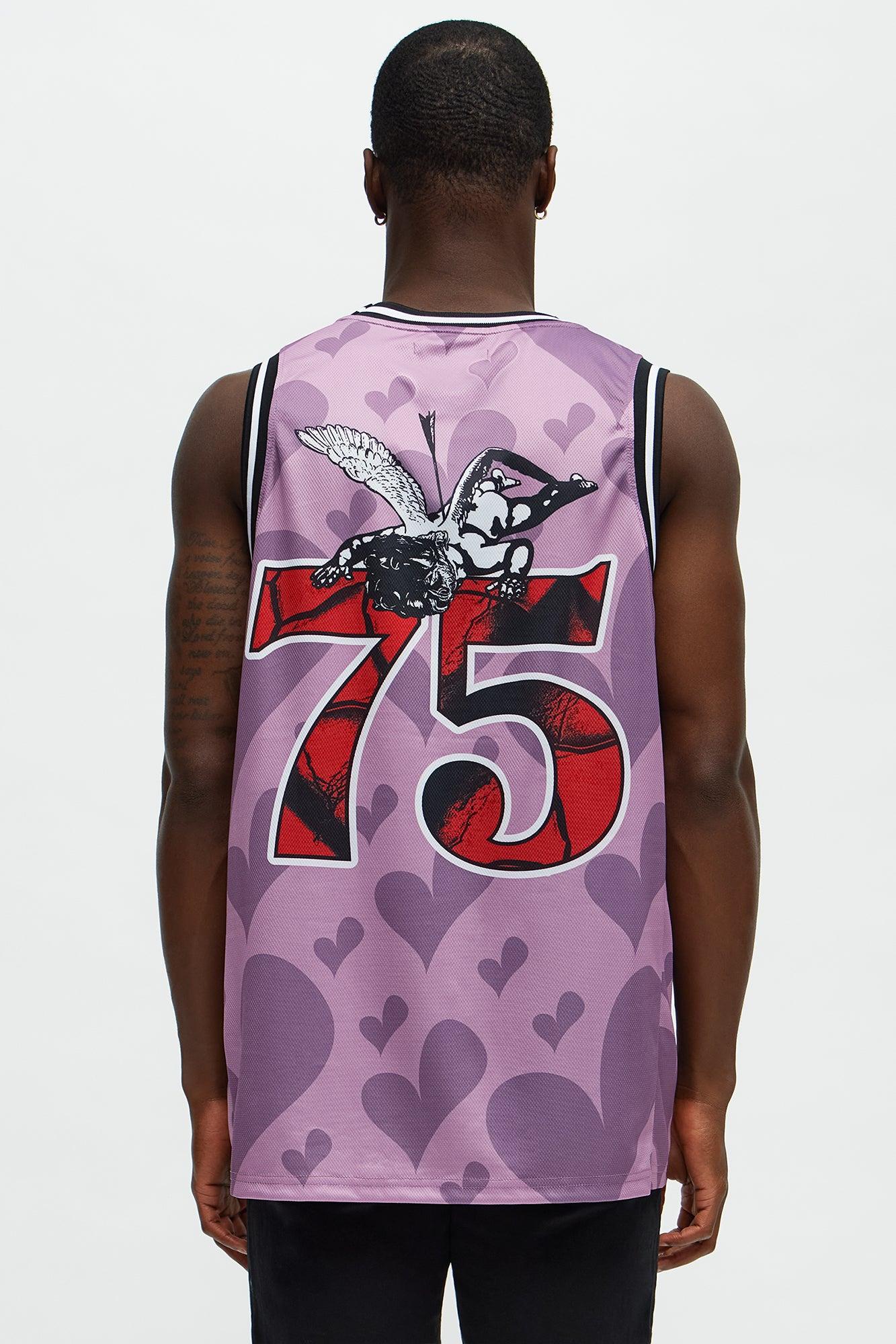 Basketball Jersey Heart Breakers Club Tank Top - Pink Product Image