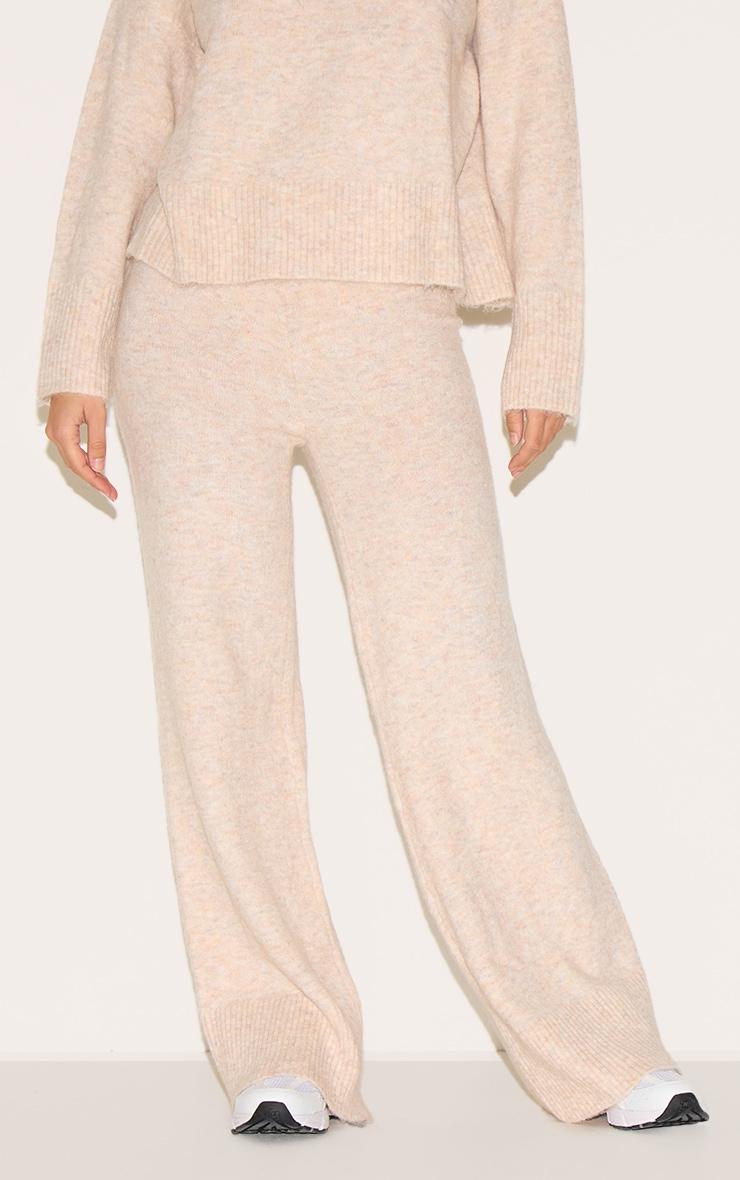 Stone Luxe Knit Wide Leg Pants Product Image