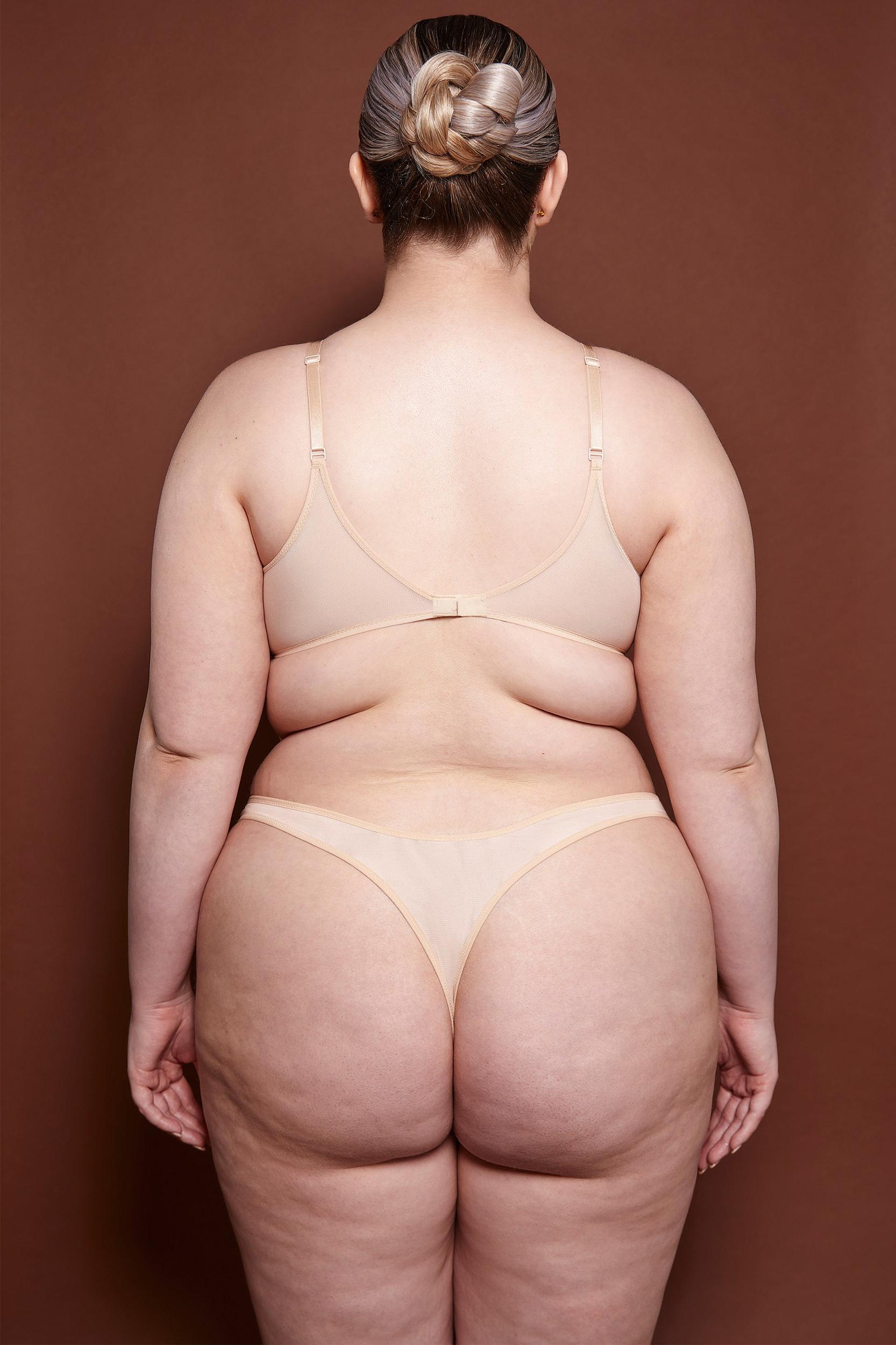 Soft Mesh Single Layer Underwired Bra in Beige Product Image