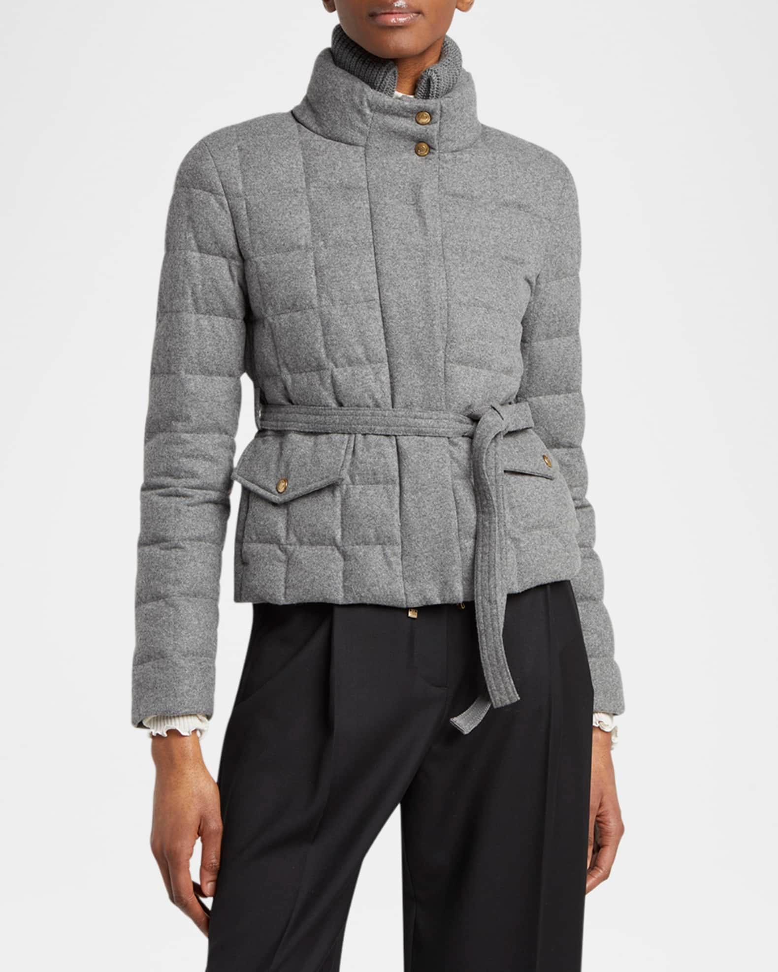 Bussettes Belted Short Down Jacket  Product Image