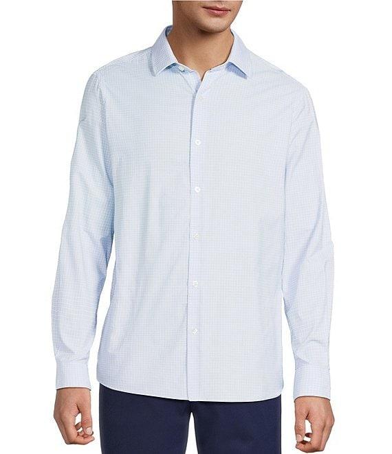 Hart Schaffner Marx Luxury Performance Long Sleeve Small Check Woven Shirt Product Image