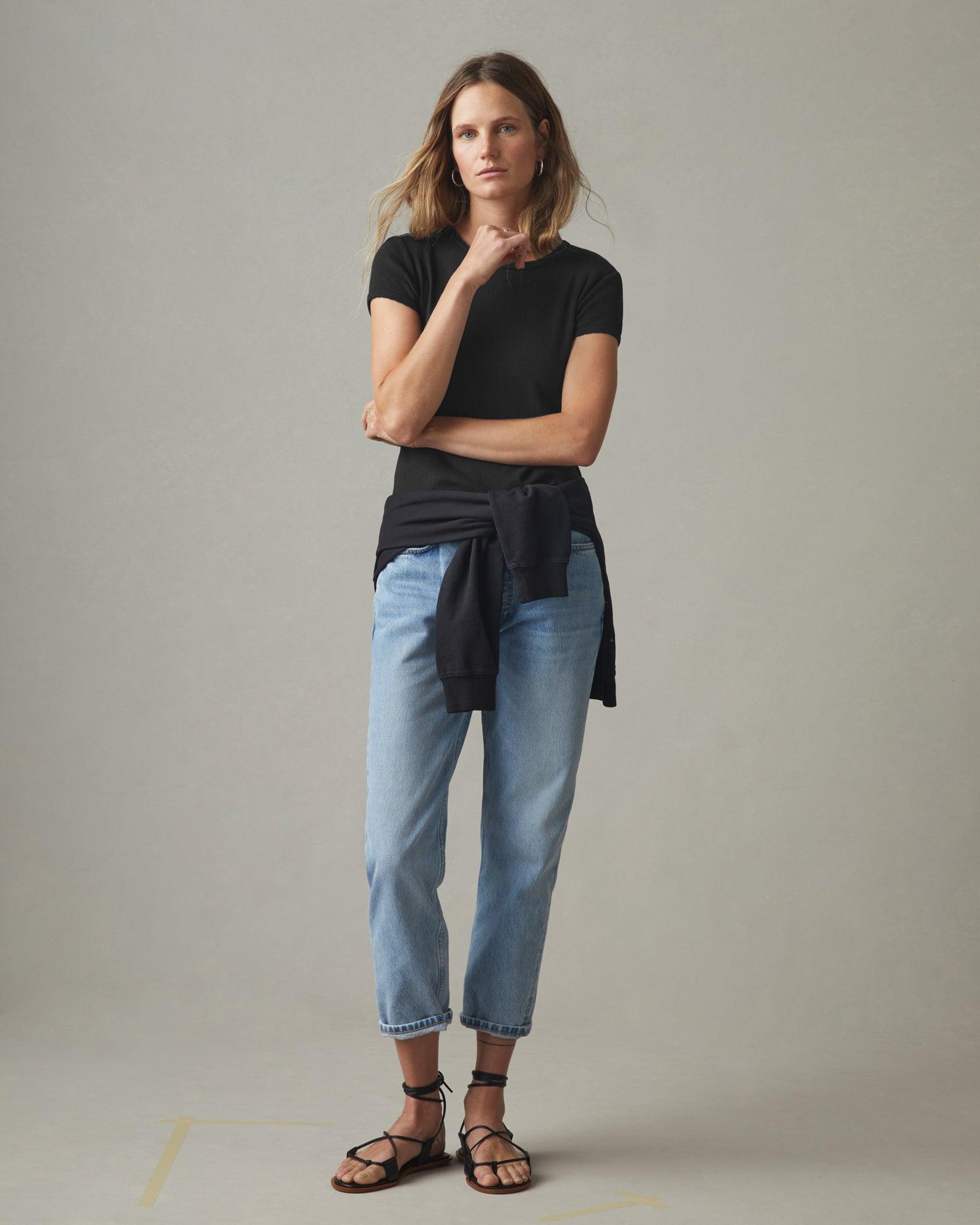 Women's Baby Tee - Black Female Product Image