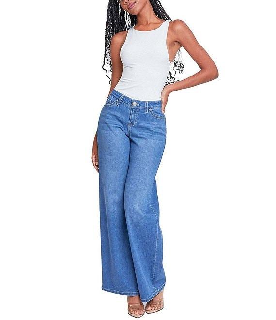 YMI Jeanswear Low Rise Wide Leg Jeans Product Image