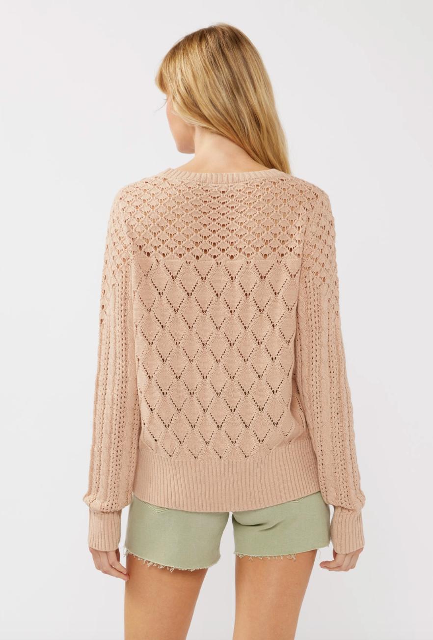 Pointelle Knit Sweater Product Image