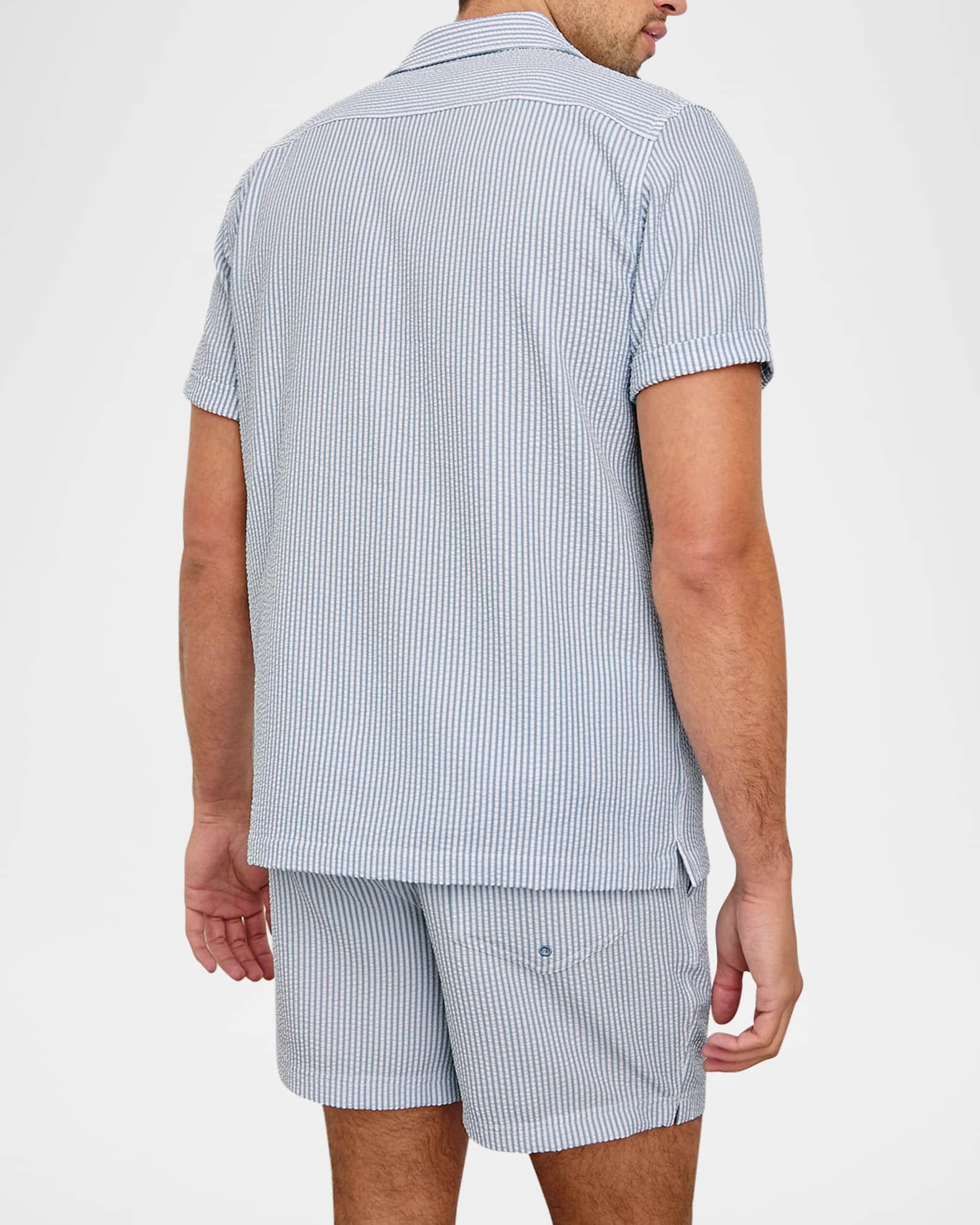 Men's Amalfi Seersucker Short-Sleeve Shirt Product Image