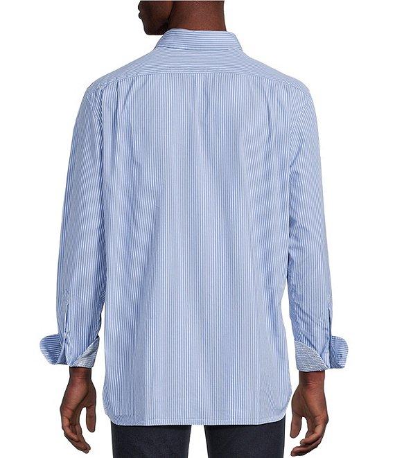 Cremieux Blue Label Striped Poplin Long Sleeve Woven Shirt Product Image