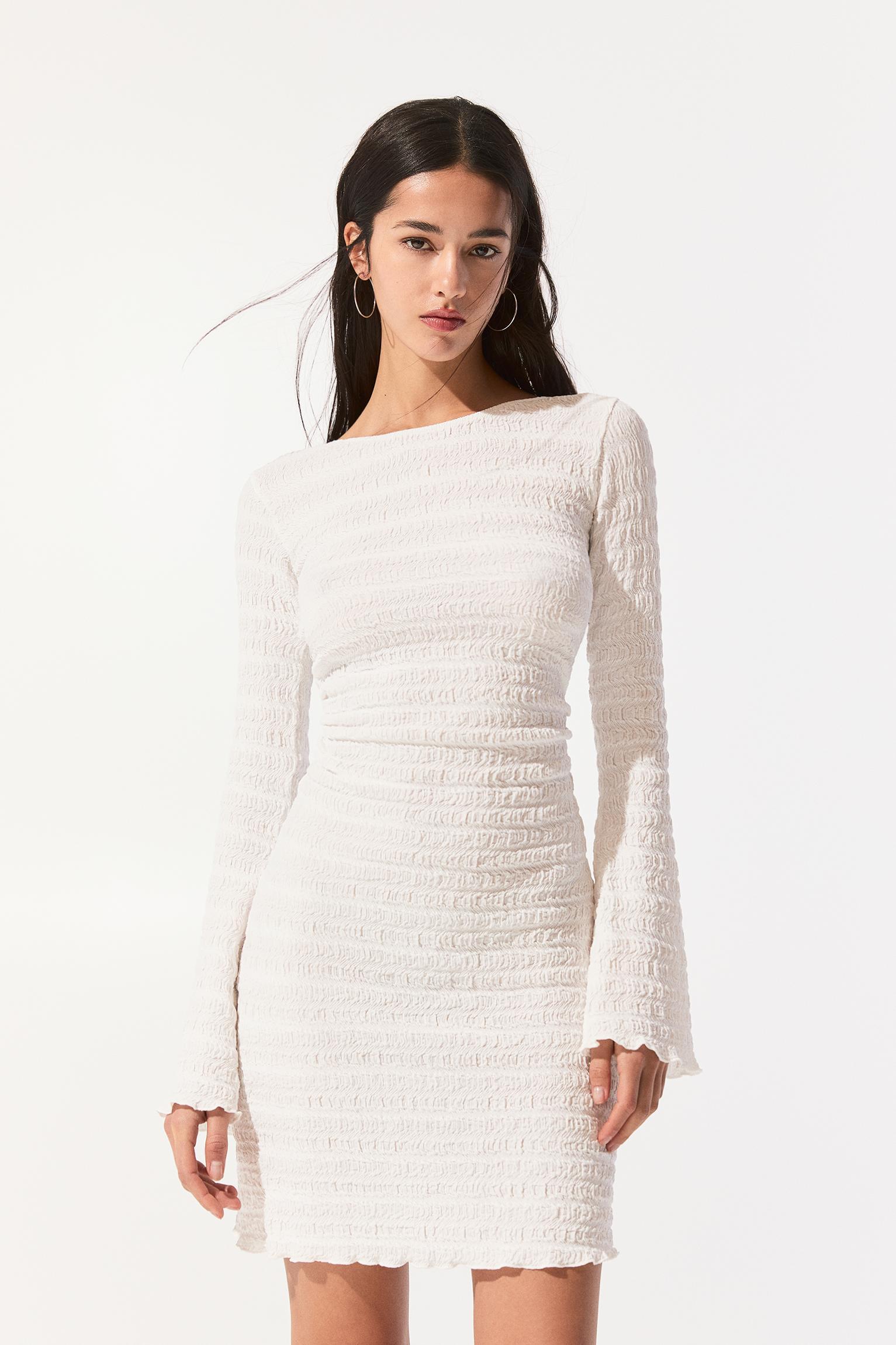 Long sleeve shift dress Product Image