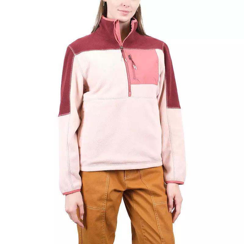 Women's Mountain and Isles 1/2 Zip Colorblock Fleece Pullover, Size: XS, Purple Dust Slate Product Image