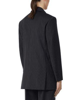 Wool Pinstriped Blazer Product Image