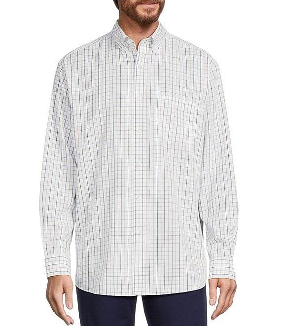 Gold Label Roundtree & Yorke Non-Iron Long Sleeve Windowpane Shirt Product Image