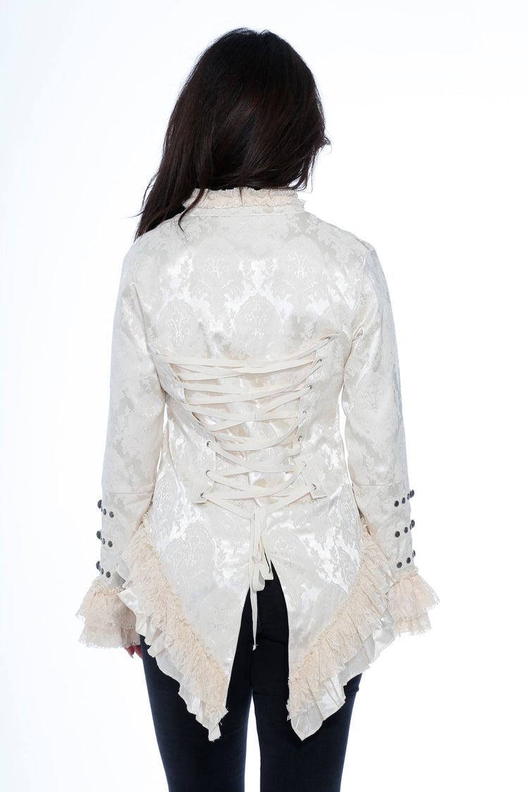Off-White Victorian Tailed Jacket Product Image