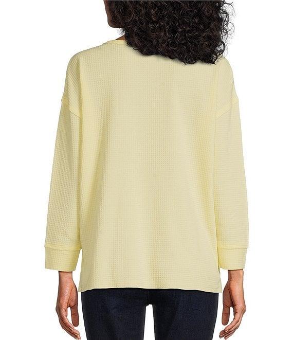 Westbound Long Sleeve Henley Neck Top Product Image
