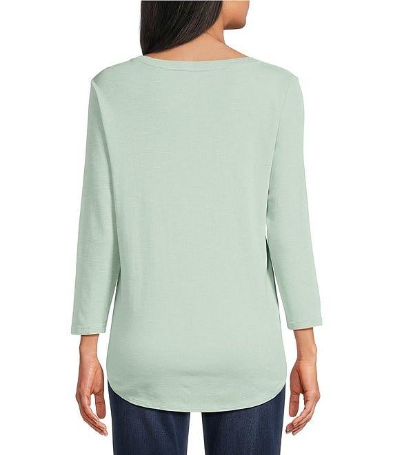 Tommy Bahama Ashby Isles Slub Rib V-Neck 3/4 Sleeve Tee Product Image