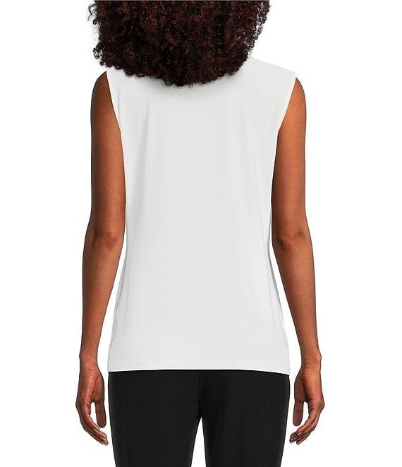 Preston & York Selena Crew Neck Sleeveless Knit Tank Product Image