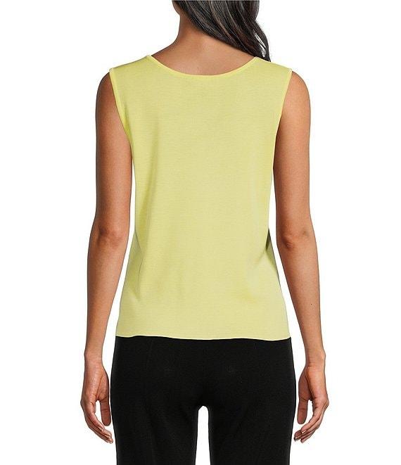 Ming Wang Knit Scoop Neck Sleeveless Tank Product Image