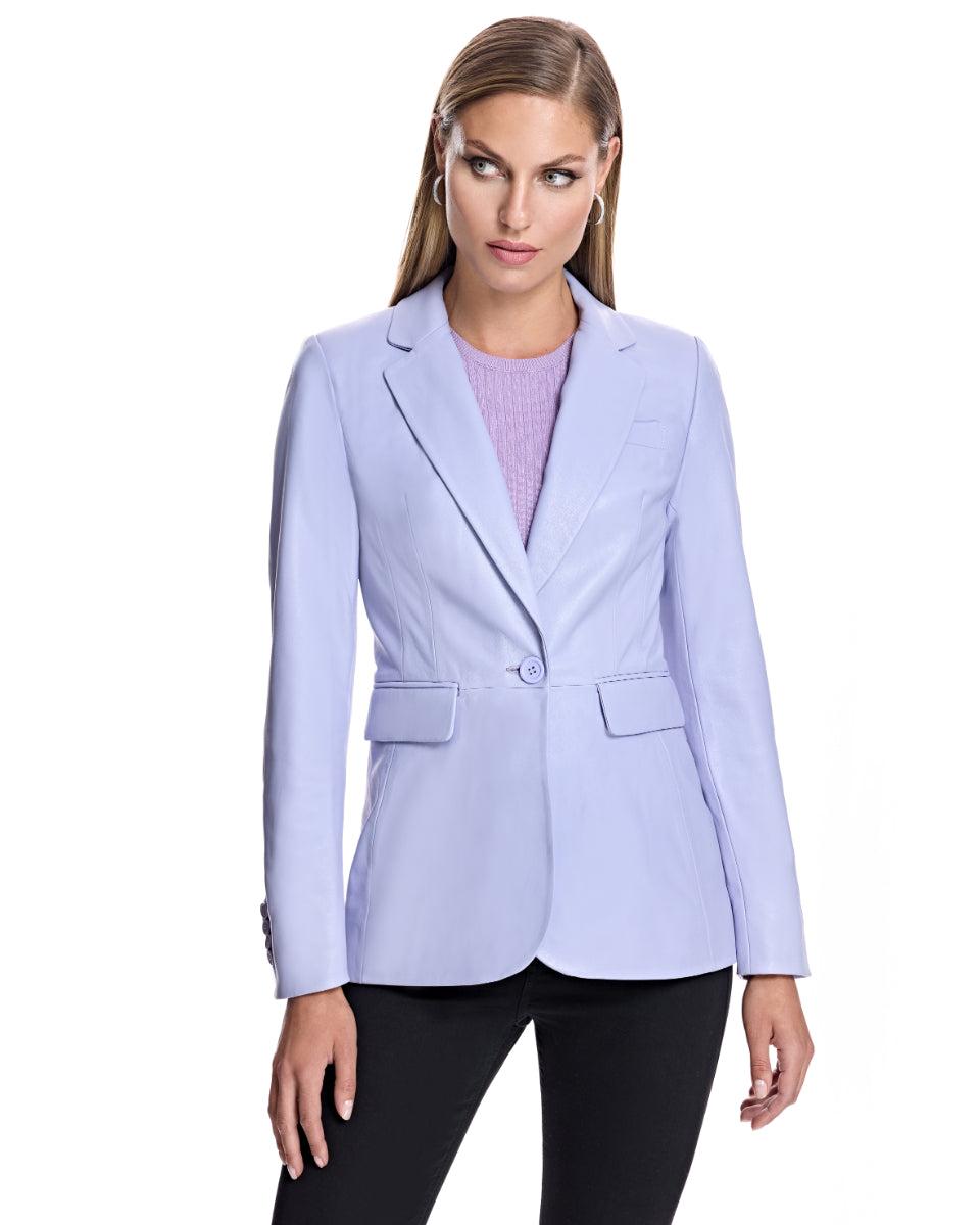Leather Blazer Product Image