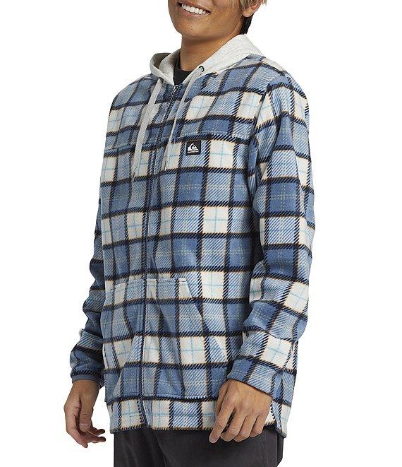 Quiksilver Surf Days Polar Fleece Plaid Hooded Jacket Product Image