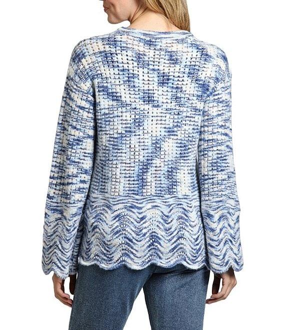 APNY Open Stretch Knit Crew Neck Long Sleeve Sweater Product Image