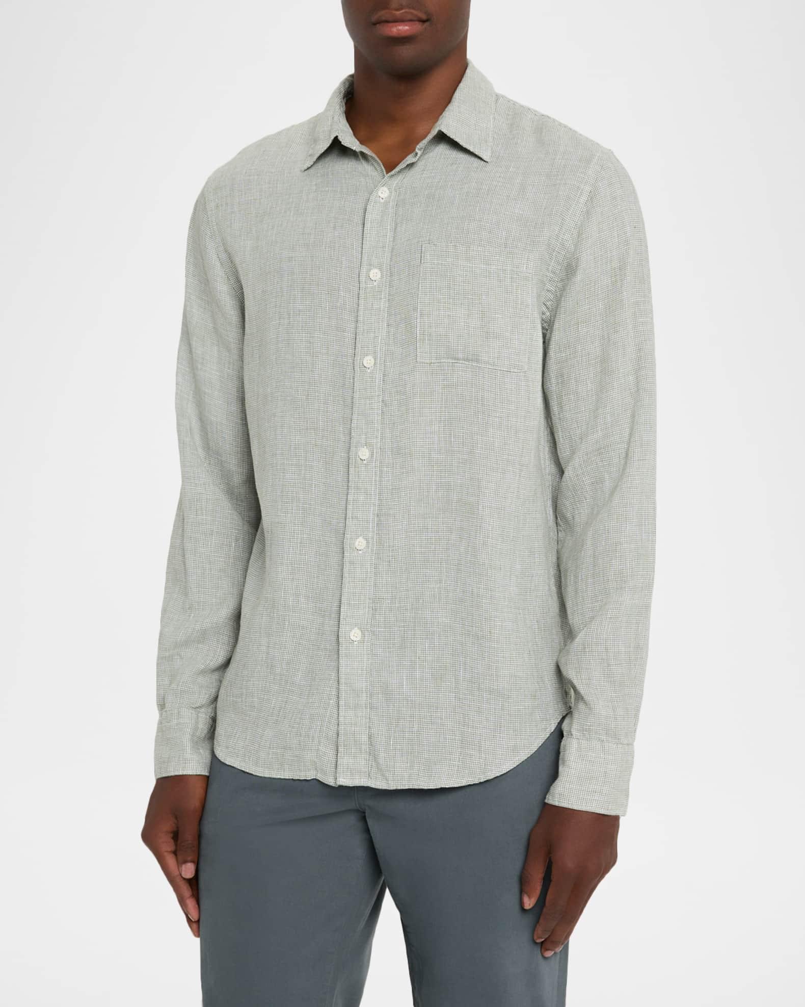 Men's Classic Micro-Houndstooth Sport Shirt Product Image