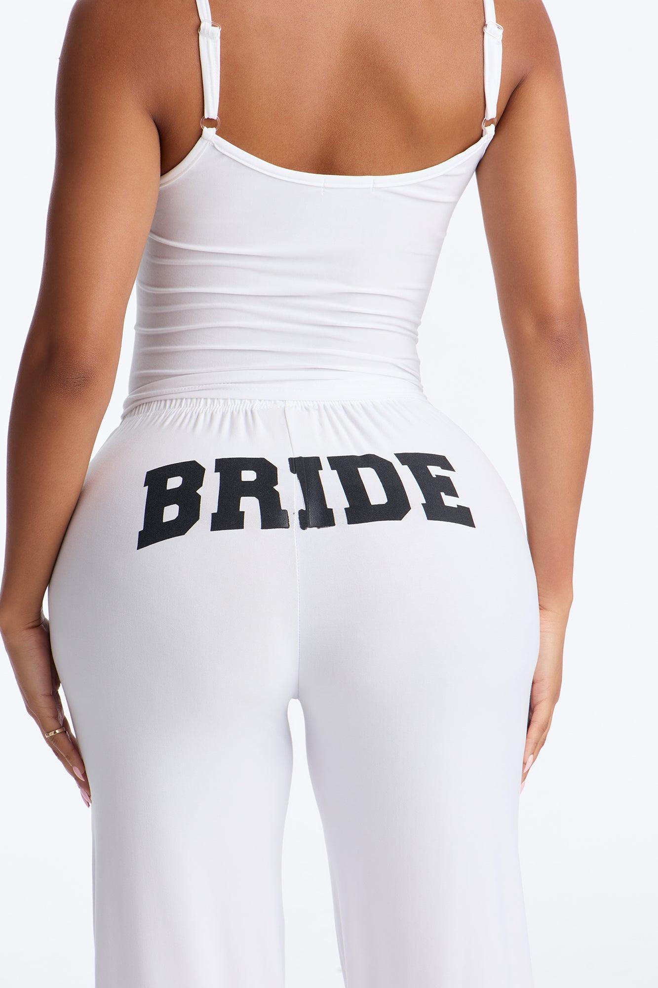 Bride Boarding PJ Set - White Female Product Image