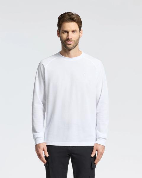 MENS TAYLOR PIQUE LONG SLEEVE TEE - B6T580F200 Male Product Image