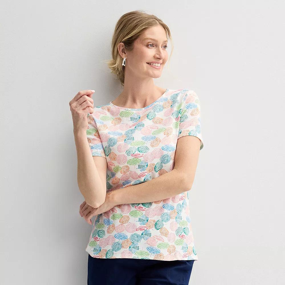 Women's Croft & Barrow® Essential Crewneck Tee,  Product Image