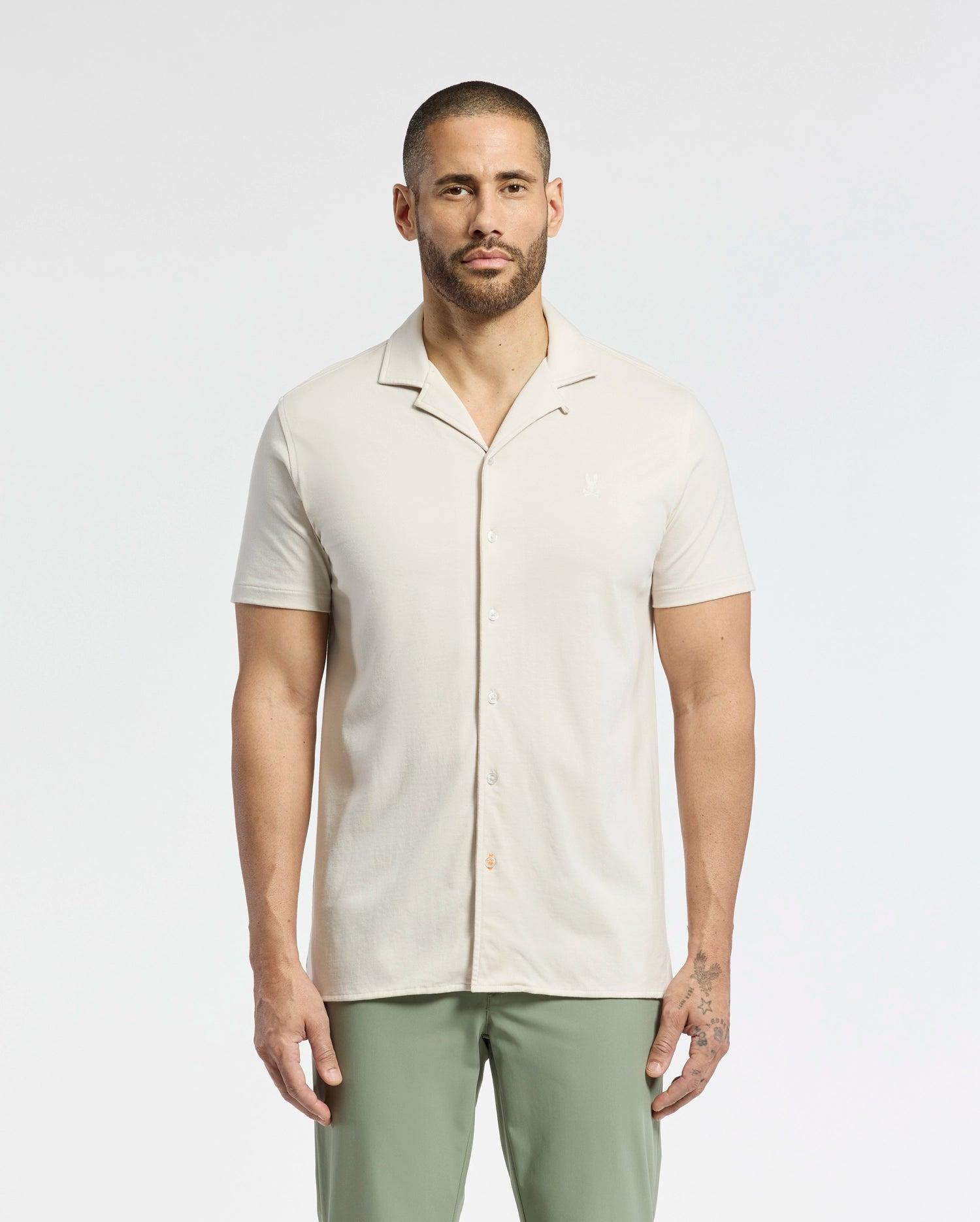 MENS BRYAN CAMP COLLAR SHORT SLEEVE SHIRT - B6Q581F200 Product Image