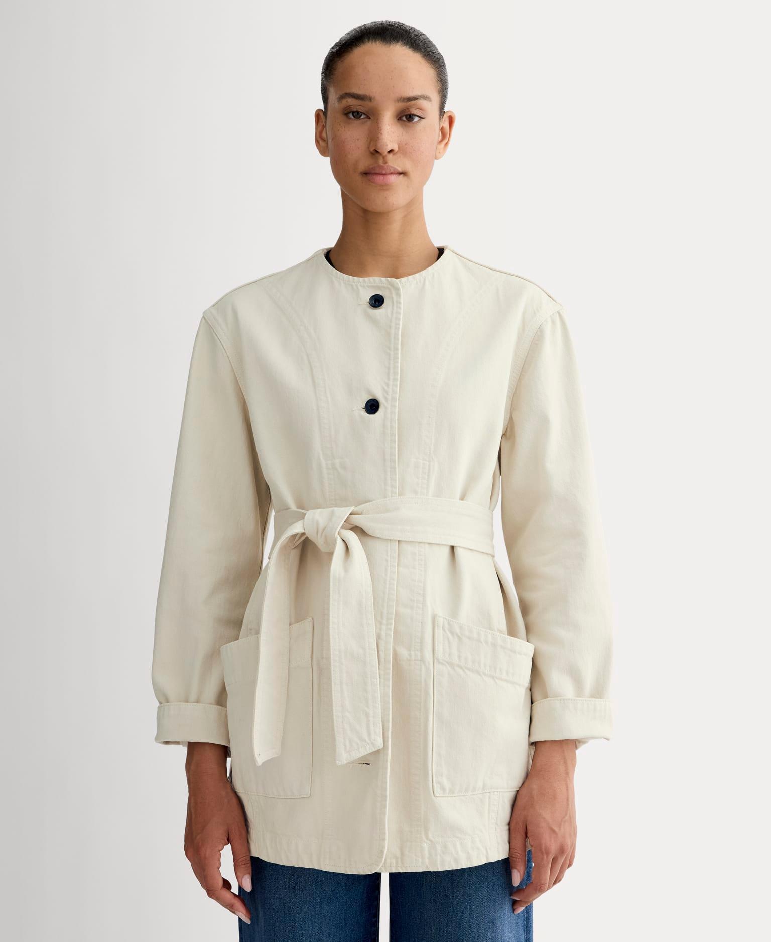 Womens Long Denim Barrel Jacket by Everlane Product Image