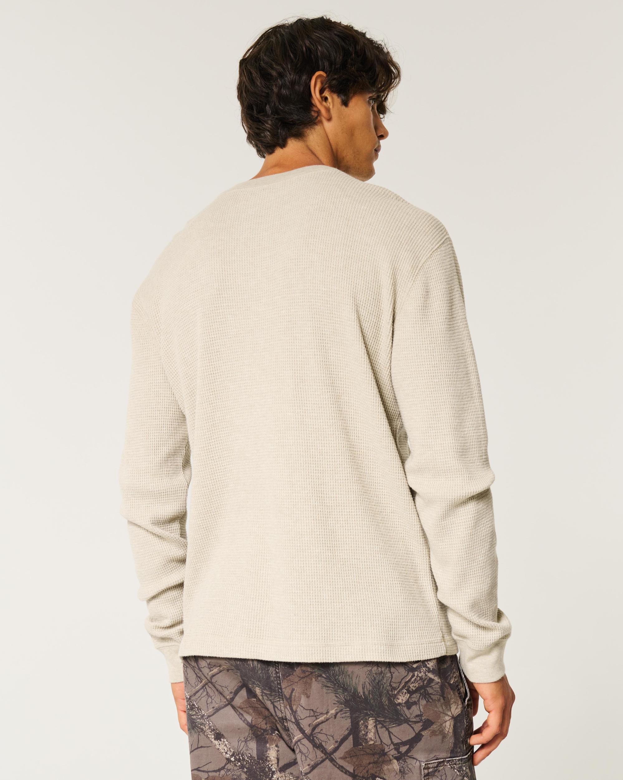 Long-Sleeve Thermal Henley Product Image