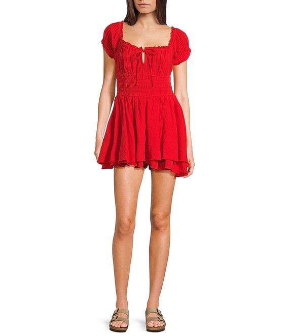 BDG Urban Outfitters Rowan Cap Sleeve Romper Product Image