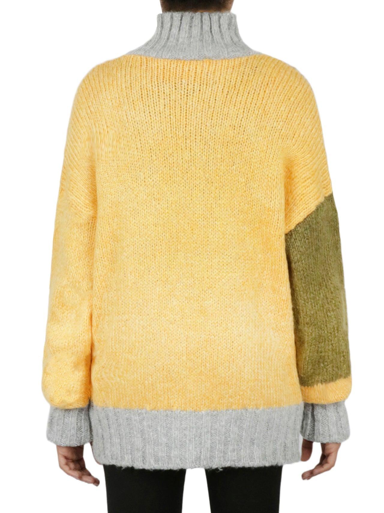 Color Block Tunic Sweater Product Image