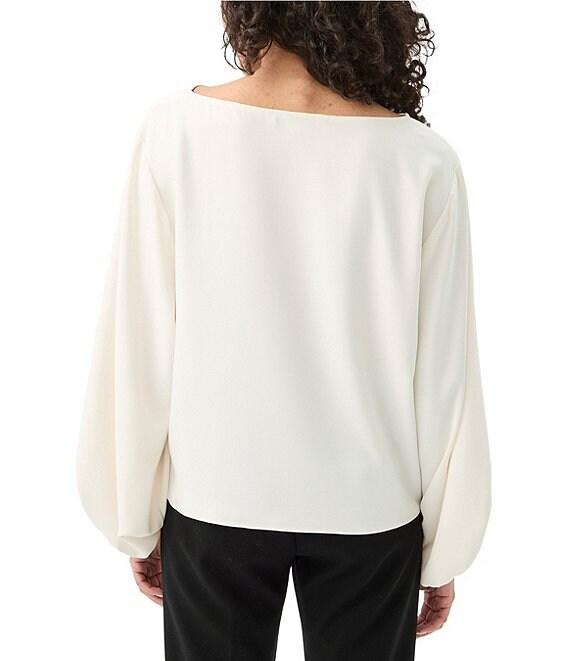 Trina Turk Ursa 2 Boat Neck Long Blouson Sleeve Top Product Image