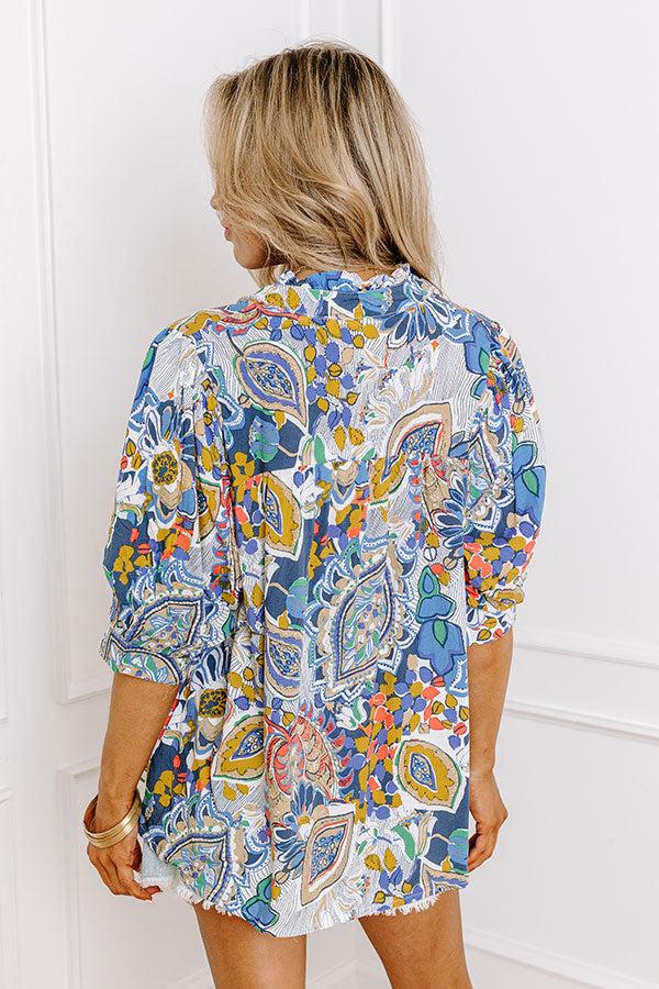 Chance Of A Lifetime Top in Navy Product Image