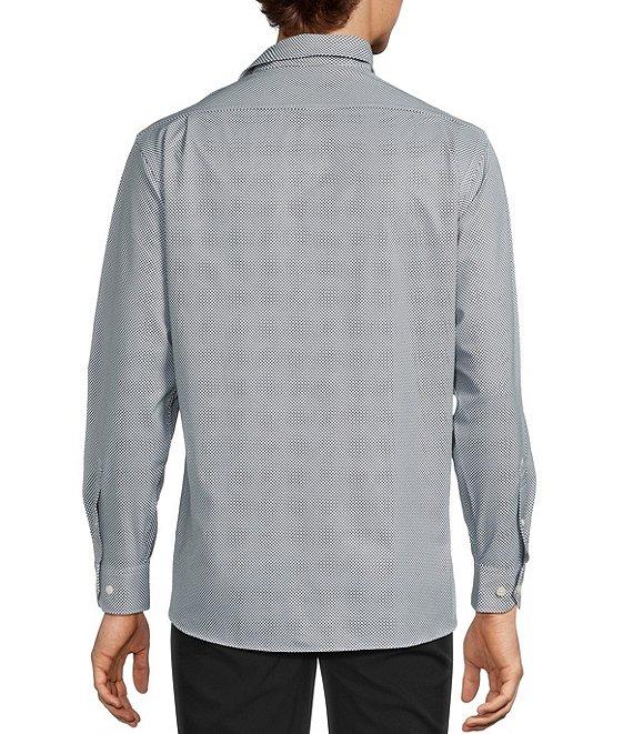 Hart Schaffner Marx Luxury Performance Long Sleeve Geo Woven Sport Shirt Product Image