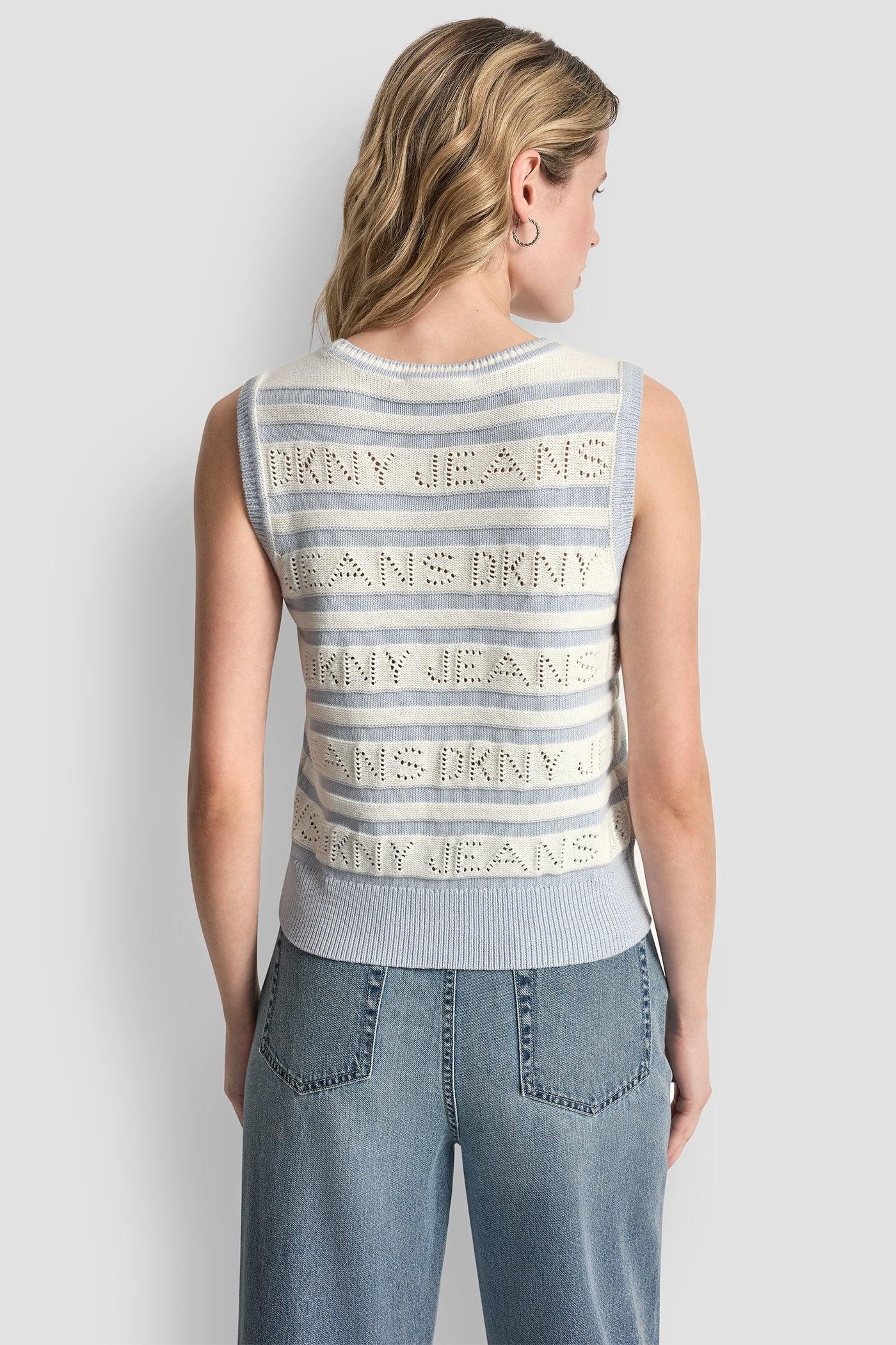 LOGO POINTELLE STRIPED SWEATER Product Image