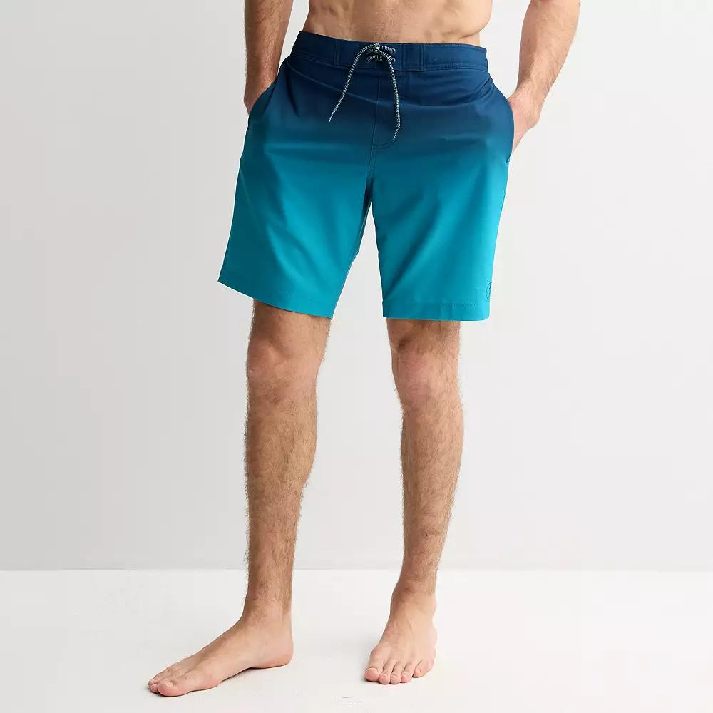 Men's Trinity Coast 9" Elastic Waist Boardshorts, Size: Small, Light Navy Blue Product Image