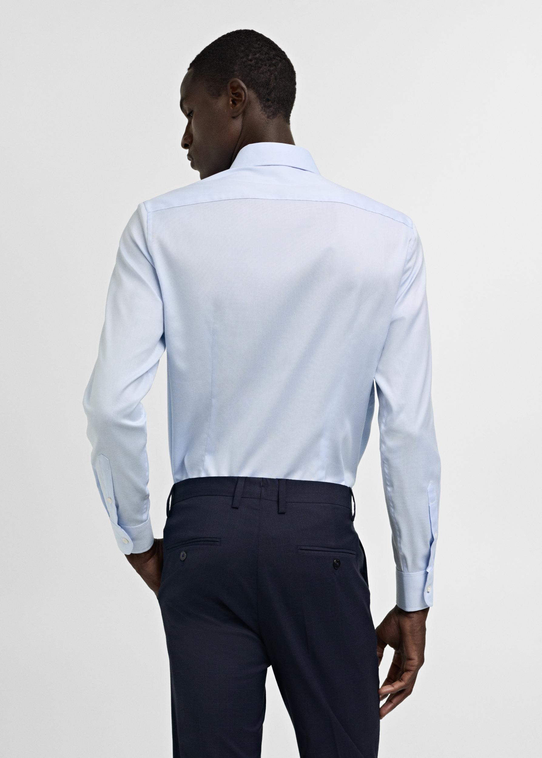 Slim fit structured suit shirt - Men | MANGO USA Product Image