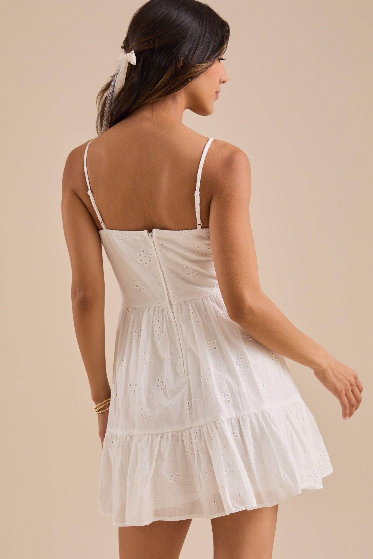 Emberlynn Eyelet Mini Dress Product Image